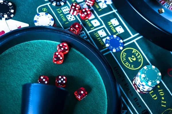 Live dealer table with baccarat in session